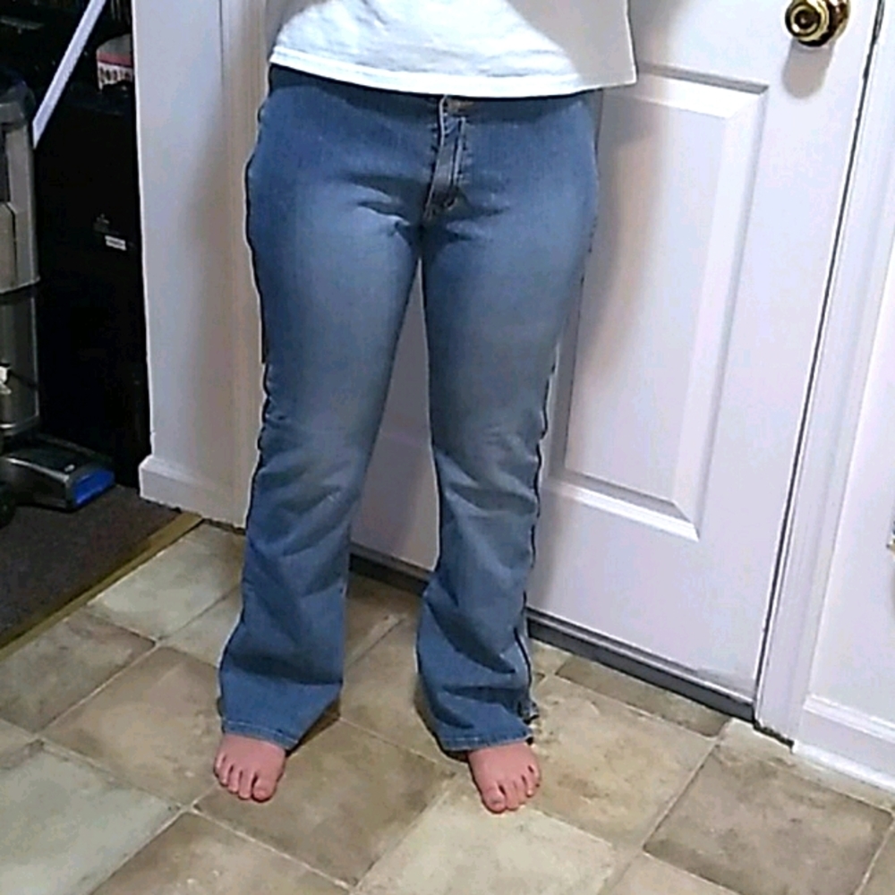Vintage side zip jeans